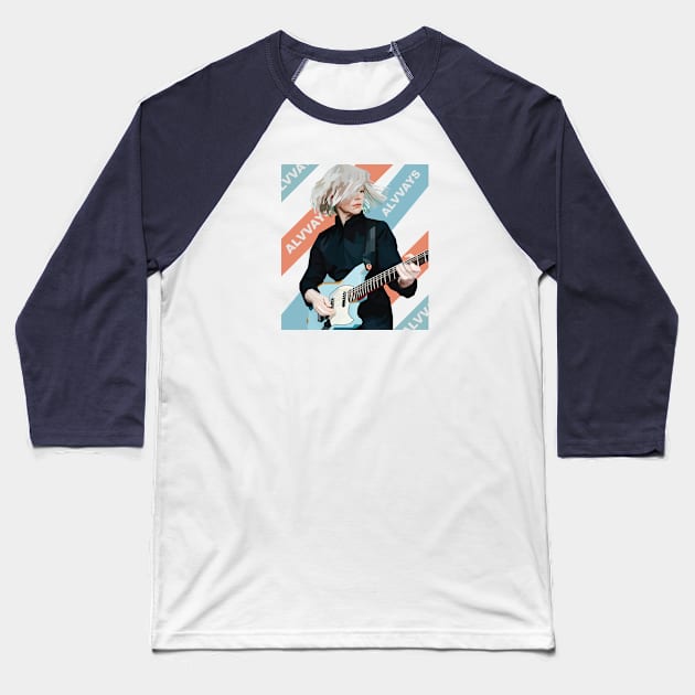 Alvvays Molly Rankin In Vector Art Style Baseball T-Shirt by Hanafi